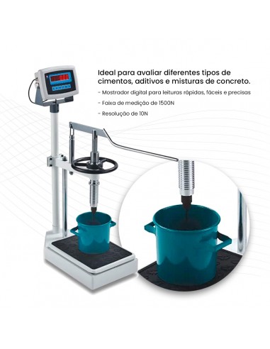 Penetrômetro de Concreto 1500N...