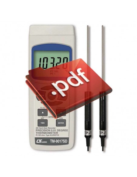 Termômetro PT100 Datalogger Centesimal TM9017 Lutron