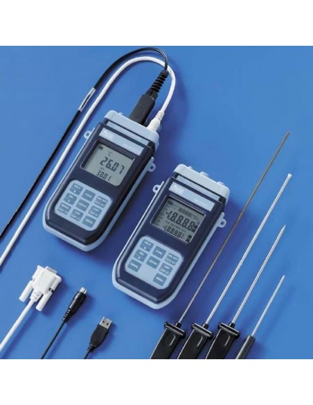 Termômetro Centesimal Digital Portátil 2 canais PT-100 Mod. HD-2127.1