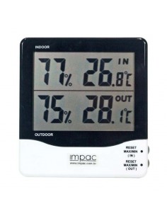 Termo-higrômetro Digital Sensor Externo e Interno TH-03B 2