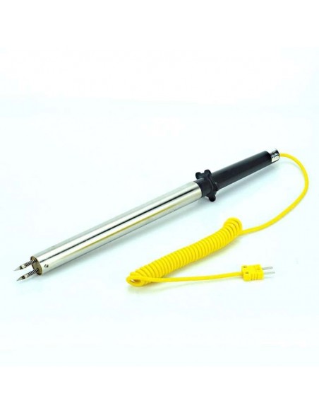 Sensor temperatura tipo espeto duplo, termopar tipo K