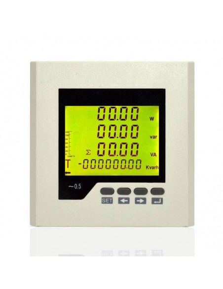 Watímetro Painel 96x96 Multifuncional Trifásico RS485