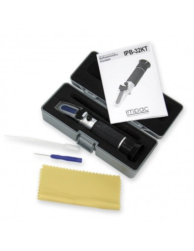 Refratômetro Portátil 0 a 32 Brix IPB-32KT