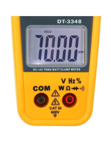 Wattímetro Alicate Digital True RMS 1000A