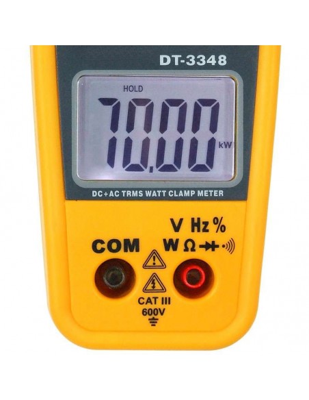 Wattímetro Alicate Digital True RMS 1000A