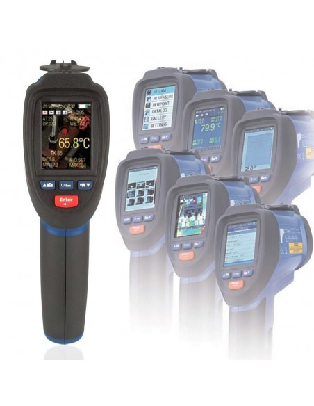 Pirômetro Óptico Infravermelho 2200°C com Vídeo