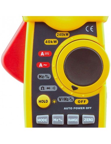 Wattímetro Alicate Digital True RMS 1000A CC-CA 240KW Profissional