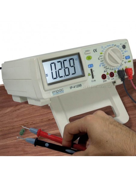 Multímetro de Bancada Digital True RMS 4 1/2 Dígitos Impac IP-4128B