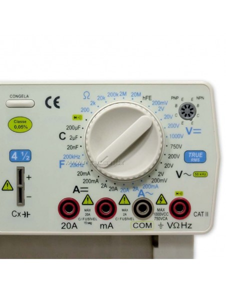 Multímetro de Bancada Digital True RMS 4 1/2 Dígitos Impac IP-4128B