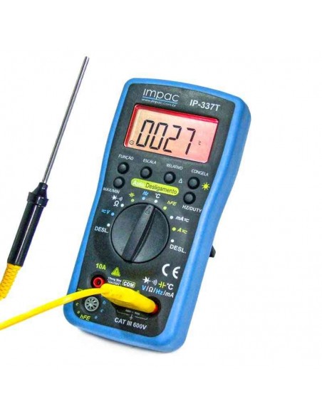 Multímetro Autorange Capacímetro Frequencímetro IP-337T Impac
