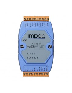 Módulo Entrada Digital Isolada 4 Entradas 5 Saídas Relé RS-485 IP-7065D