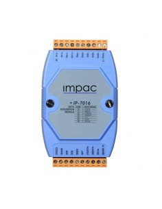 Módulo Entrada Analógica Elastômero 16 bits mV V mA 02 canais IP-7016