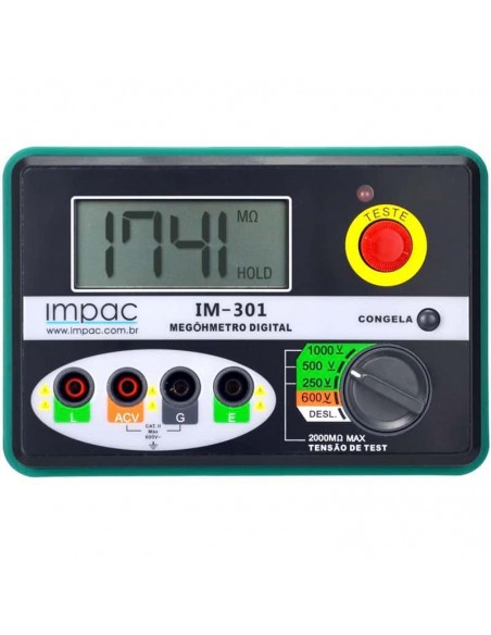 Megômetro Digital Portátil IM-301 Impac