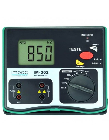 Megôhmetro Digital Portátil IM-302 Impac