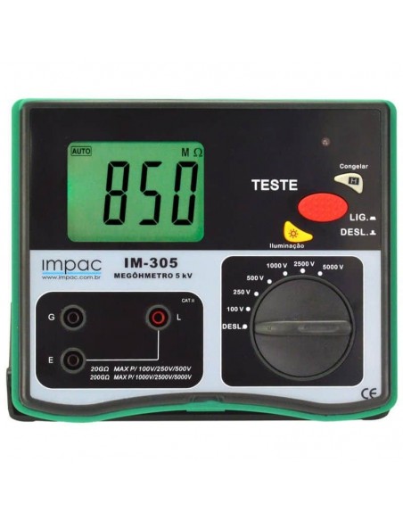 Megôhmetro Digital 5KV IM-305 Impac