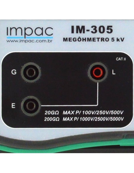 Megôhmetro Digital 5KV IM-305 Impac