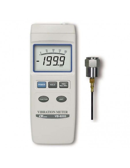 Medidor de Vibrações Digital Portátil DATALOGGER VB-8203