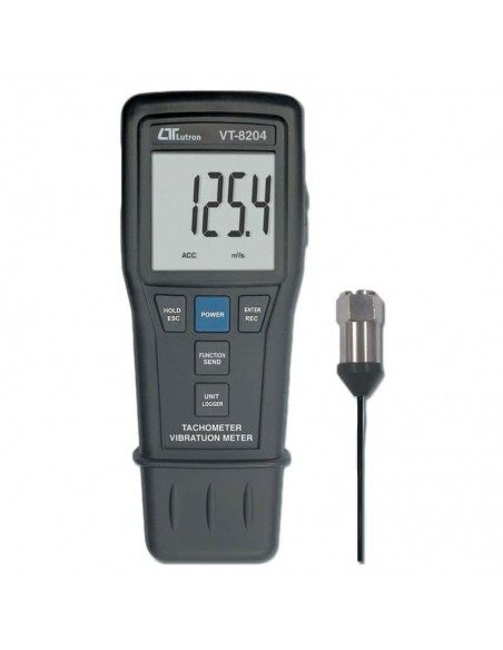 Medidor de Vibração com Tacômetro Data Logger VT-8204 Lutron