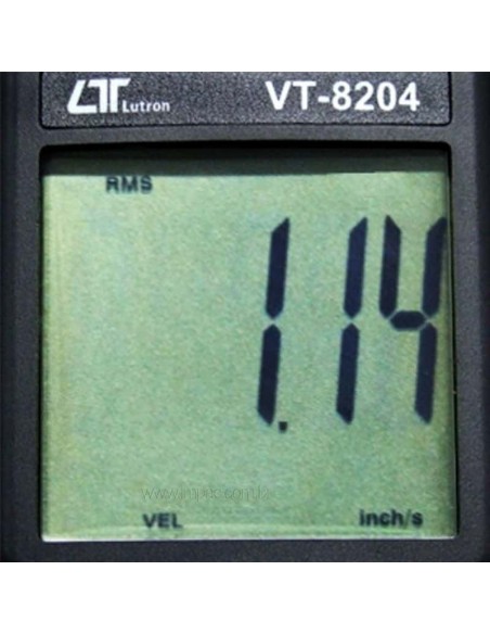 Medidor de Vibração com Tacômetro Data Logger VT-8204 Lutron