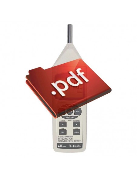 Medidor de Ruído LEQ SPL Datalogger Cartão SD SL4035SD Lutron
