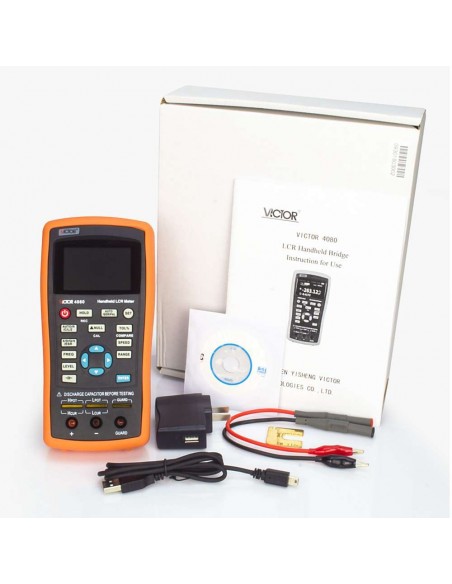 Medidor de ESR com Ponte RLC 1KHz 10KHz 40KHz 100KHz USB