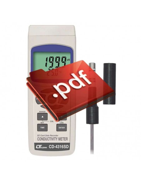 Medidor de Condutividade Datalogger CD-4316SD Lutron