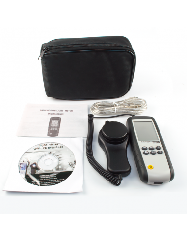 Luxímetro Datalogger 400.000 LUX DT-3808 Medição Luz