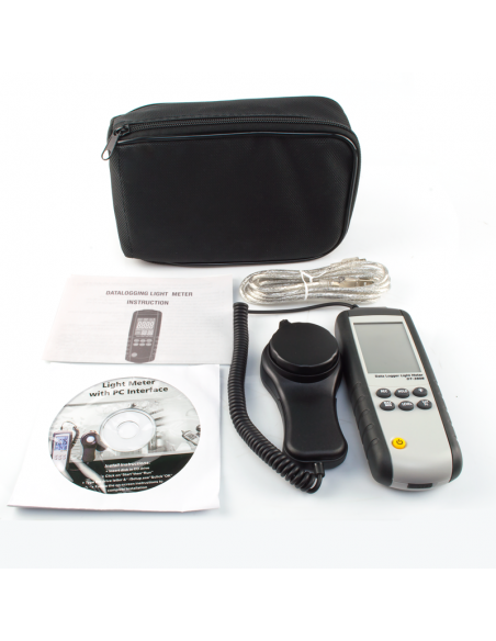 Luxímetro Datalogger 400.000 LUX DT-3808 Medição Luz