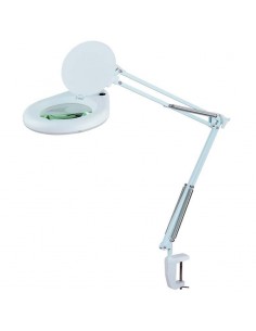 Lupa de mesa com luminária...