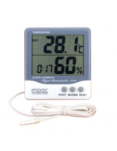 Higrômetro Digital Sensor Interno e Externo TH-08