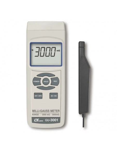 Gaussímetro digital GU-3001 CC / CA Magnetômetro