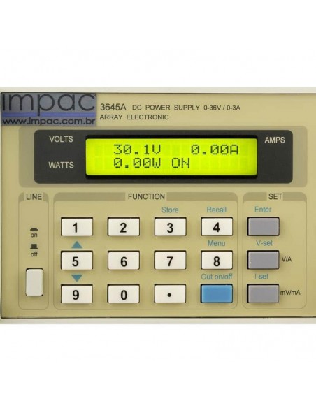 Fonte de Alimentação Digital com Interface p/ PC IP-3645A e IP-3646A