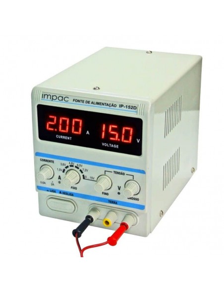 Fonte de Alimentação Digital 15V 2A - IP152D