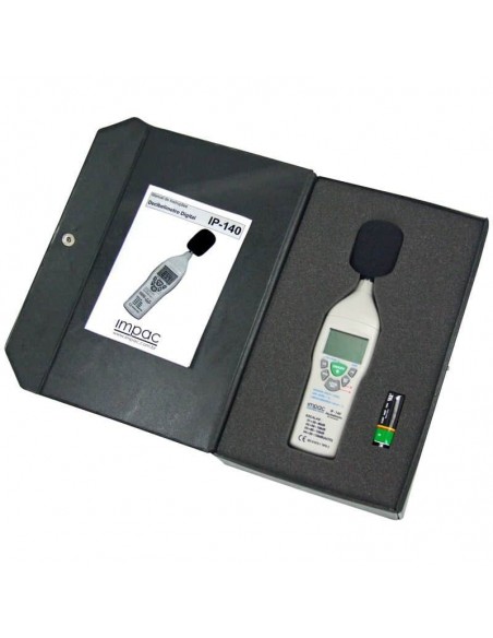 Decibelímetro Digital Impac c/ Memória Digital LCD e Bargraph IP-140