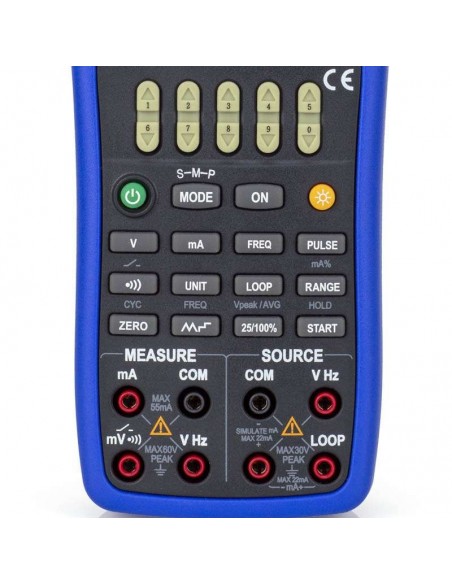 Calibrador Medidor Tensão Corrente CC Frequência e Pulso