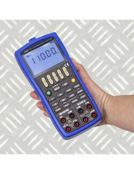 Calibrador Medidor Tensão Corrente CC Frequência e Pulso