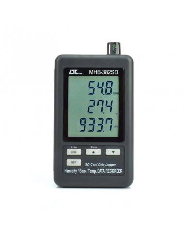 Barômetro Termo Higro Digital Datalogger MHB-382SD Medição Pressão atmosférica