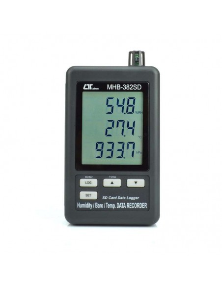 Barômetro Termo Higro Digital Datalogger MHB-382SD Medição Pressão atmosférica