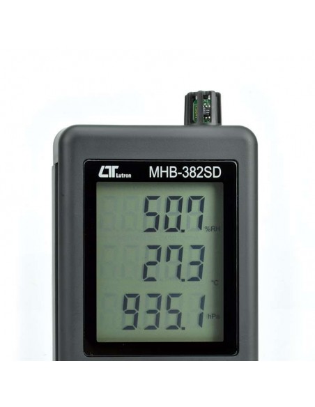 Barômetro Termo Higro Digital Datalogger MHB-382SD Medição Pressão atmosférica