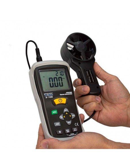 Anemômetro Térmico com Fluxo de Ar CFM/CMM IP-720B