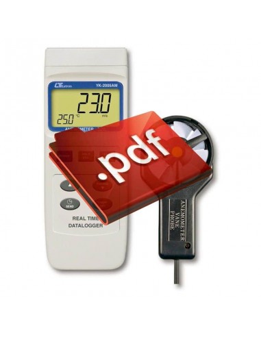 Anemômetro hélice metálica YK-2005AM