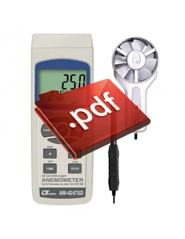 Anemômetro hélice metálica AM-4247SD