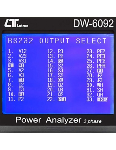 Analisador de Energia Trifásico DW-6092 Lutron