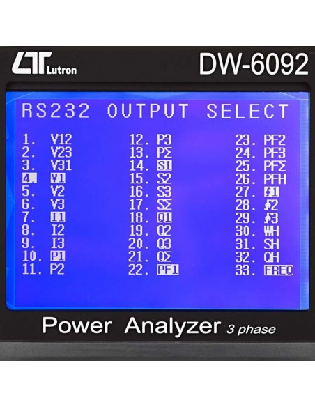 Analisador de Energia Trifásico DW-6092 Lutron